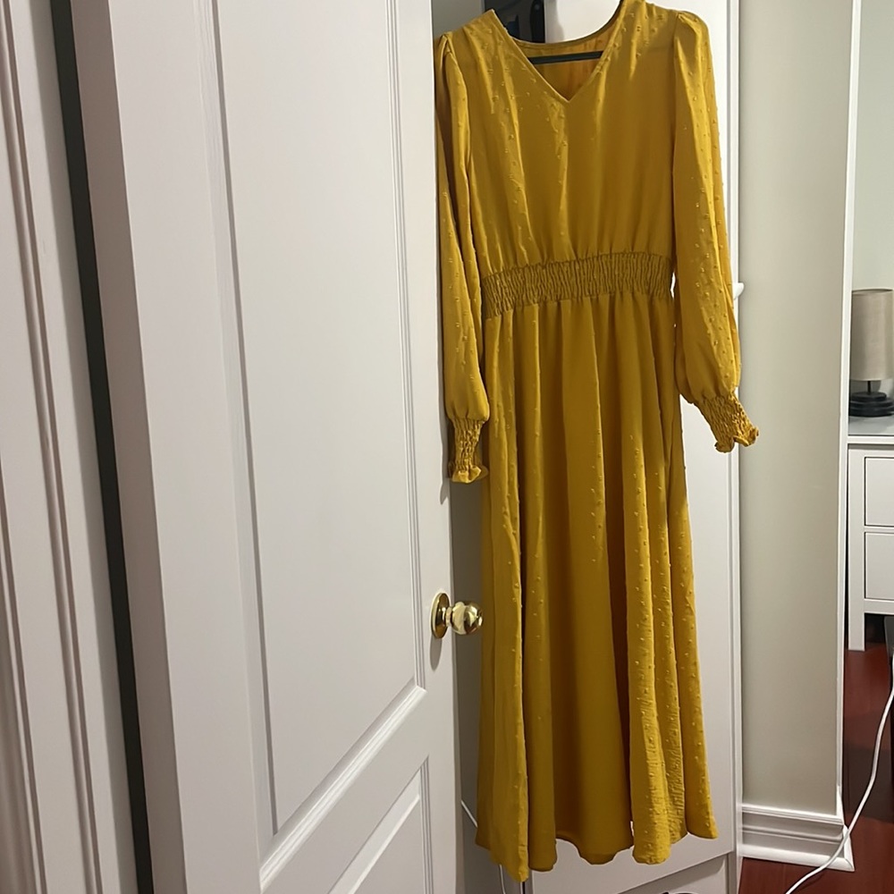 Shein yellow dress
